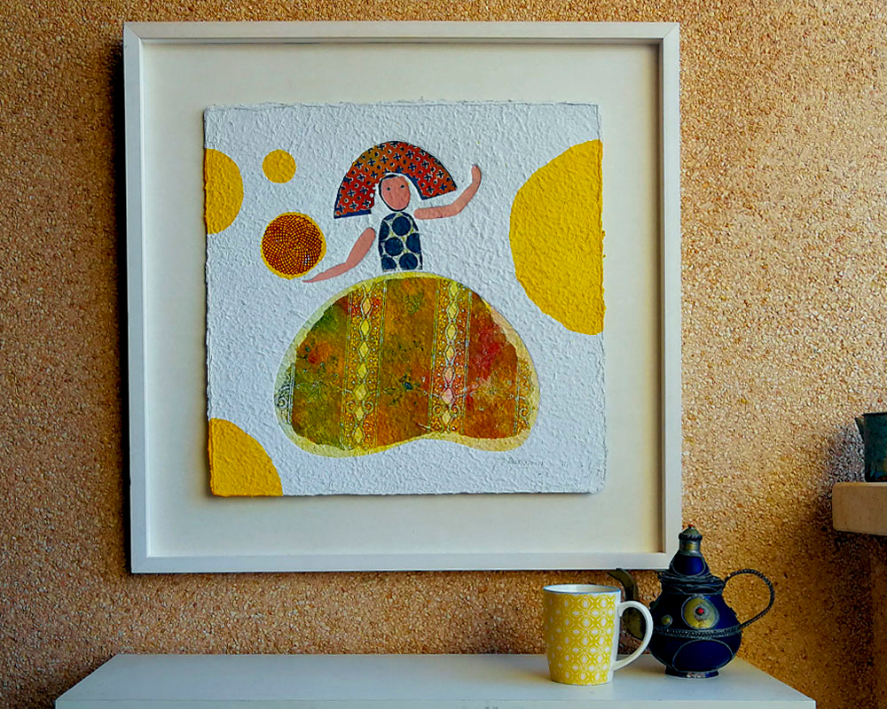 Menina con lunares