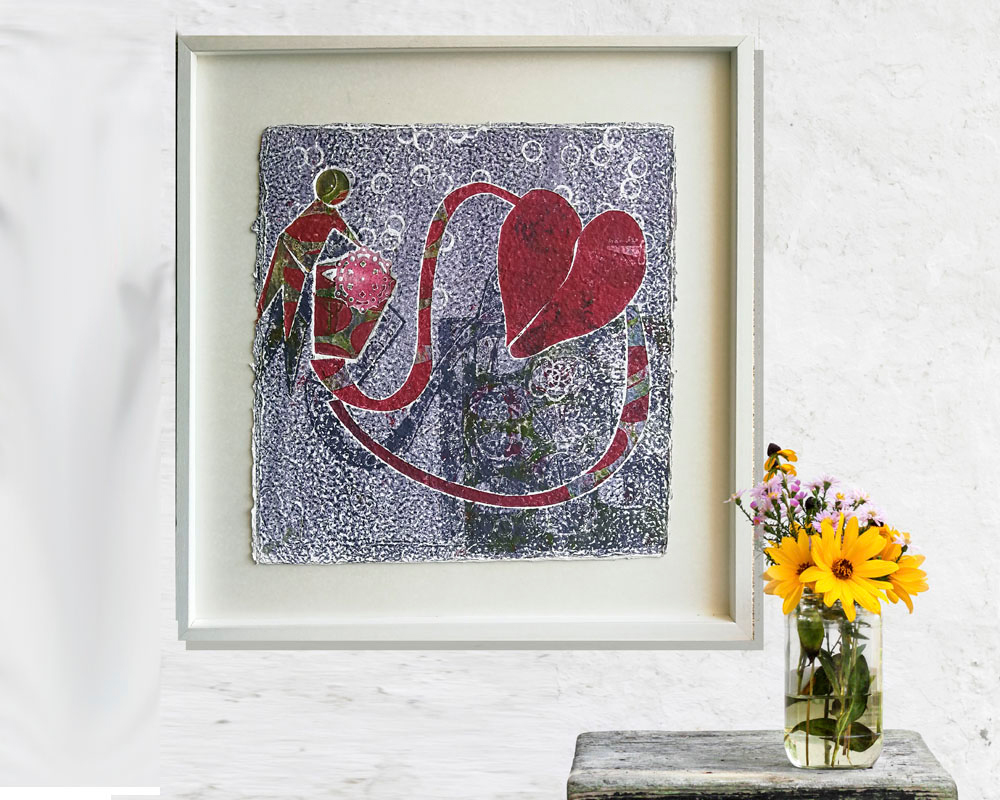 Corazón rosa